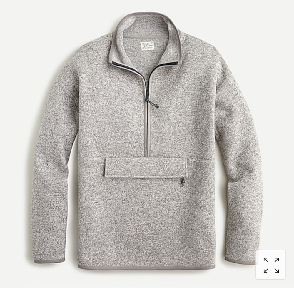 J Crew Polartec Sherpa Fleece Pocket Pullover